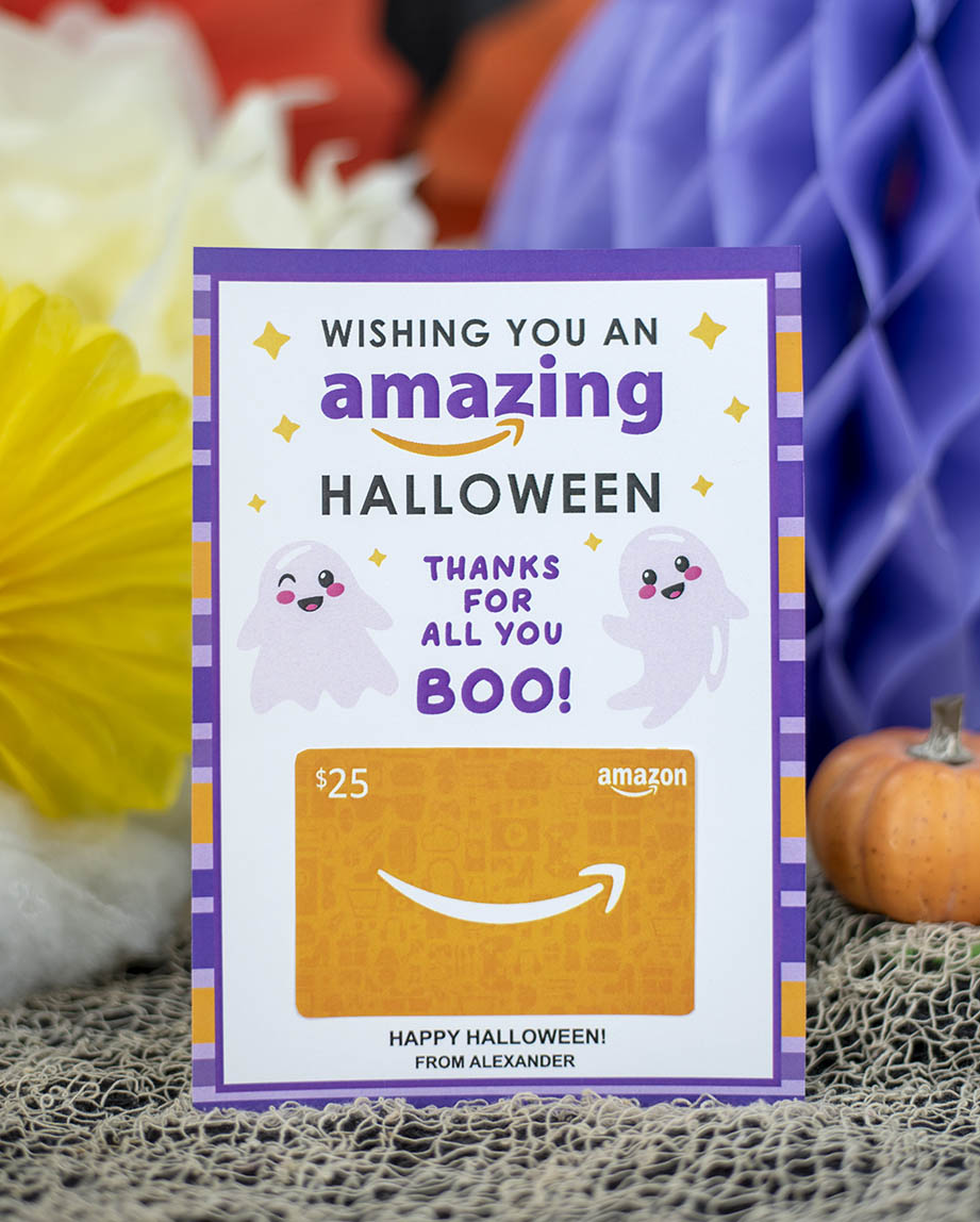 teacher appreciation halloween gift card holder